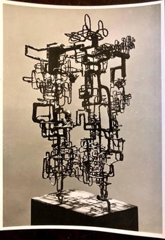 Vintage Silver Gelatin Photo of Ibram Lassaw Modernist Sculpture (Photograph)
