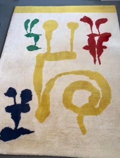 Rare, Surrealist "the Dream" Vintage Tapestry Rug Joan Miro