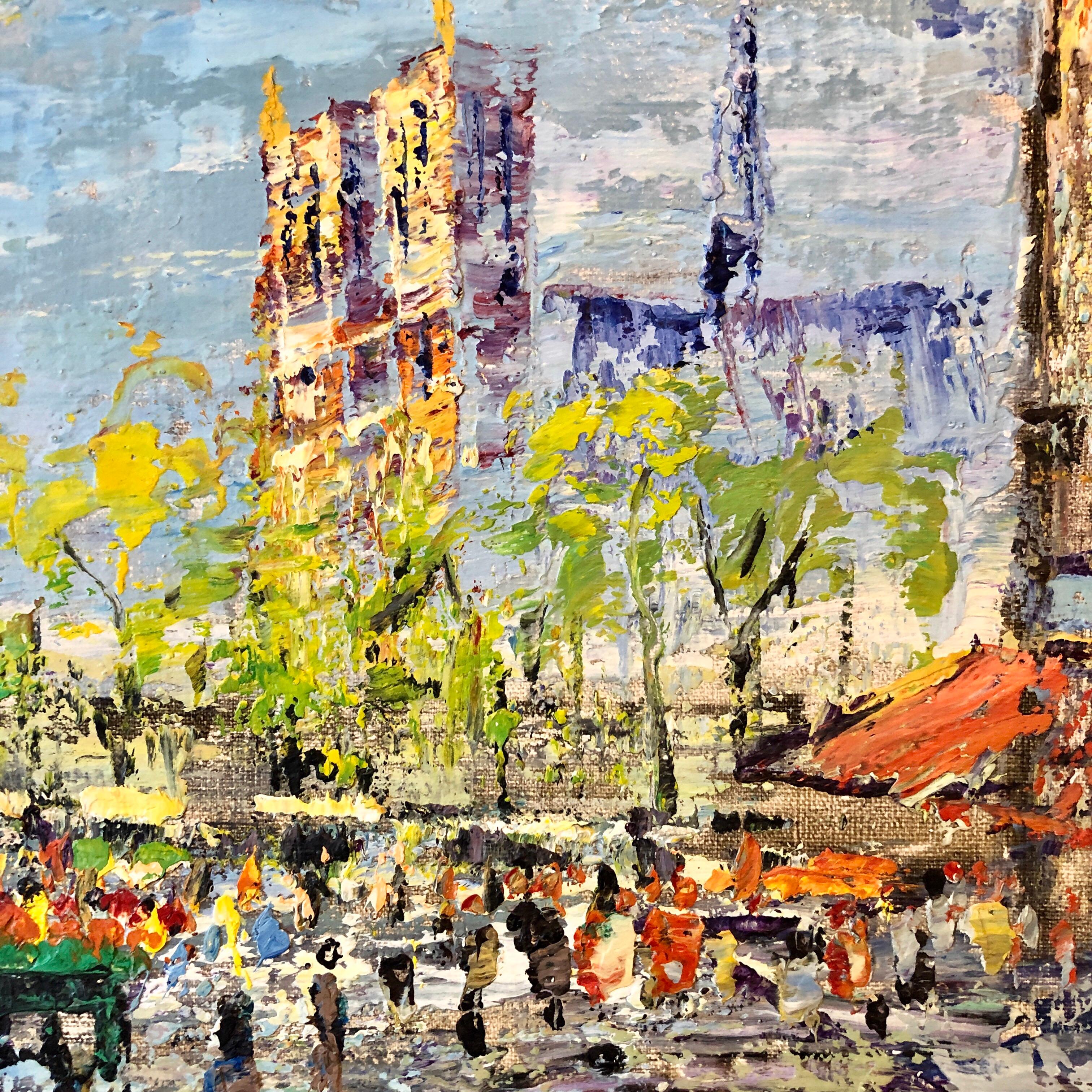 cityscape oil paintings