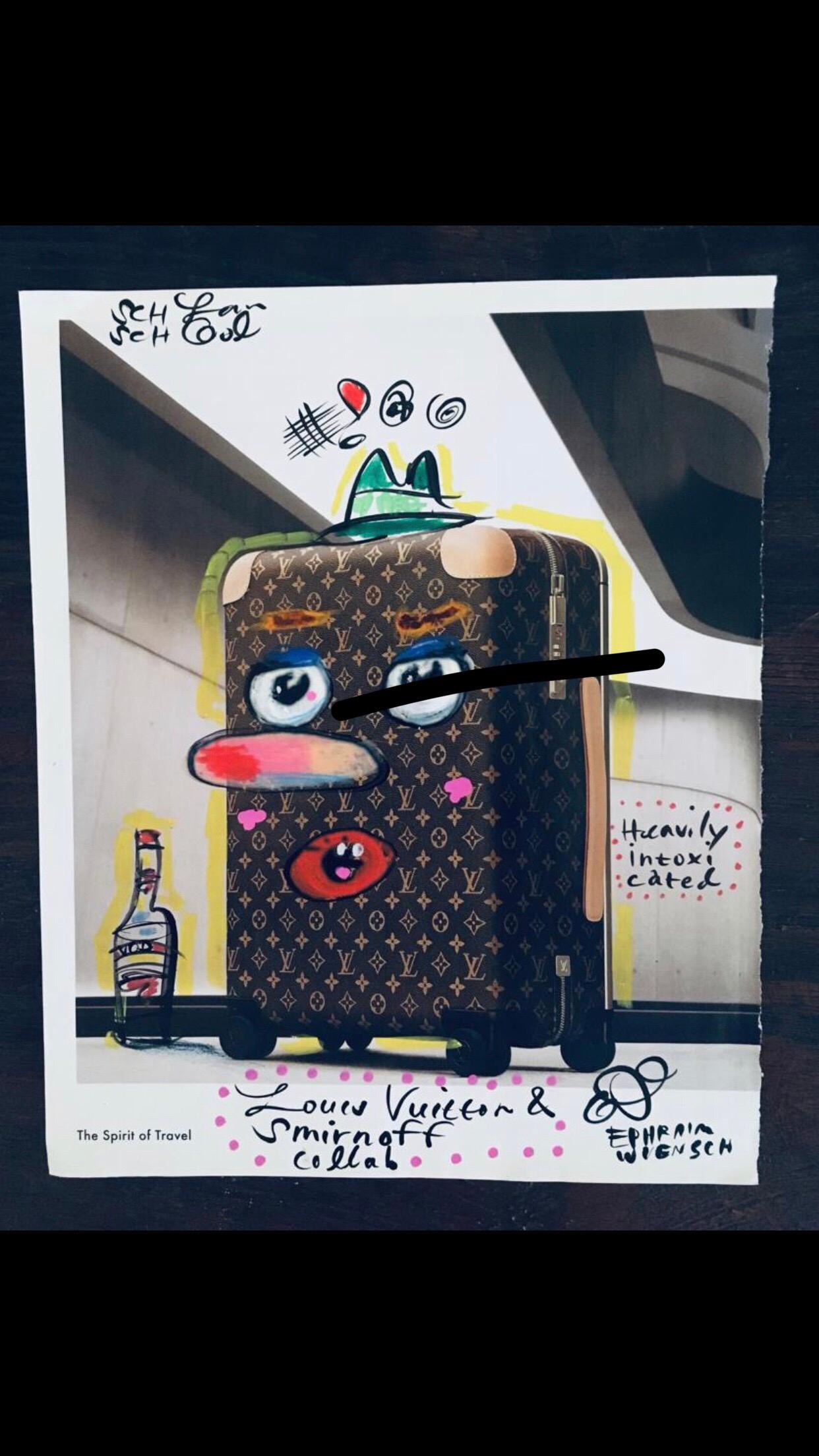 The bold and eclectic work of self taught artist Ephraim Wuensch is part social commentary part contemporary street art. These are mixed media reworked luxury magazine advertisements providing a humorous commentary on our contemporary consumerist