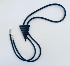 Laddie John Dill, modernista di LA Studio, collana d'arte vintage con smalto Cloisonne