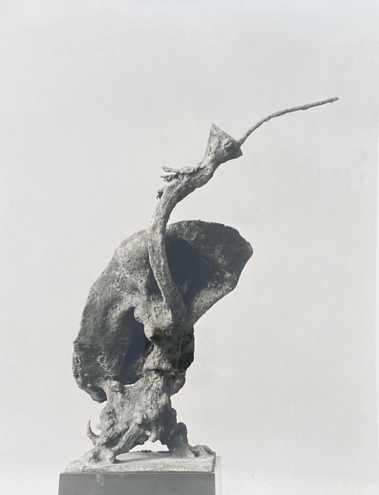 Vintage Silver Gelatin Photograph Jacques Lipchitz Bronze Sculpture Photo Signed