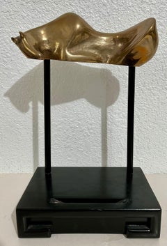 Bronze Modernist Biomorphic Sculpture Horse, Stand Colin Webster Watson Art Deco
