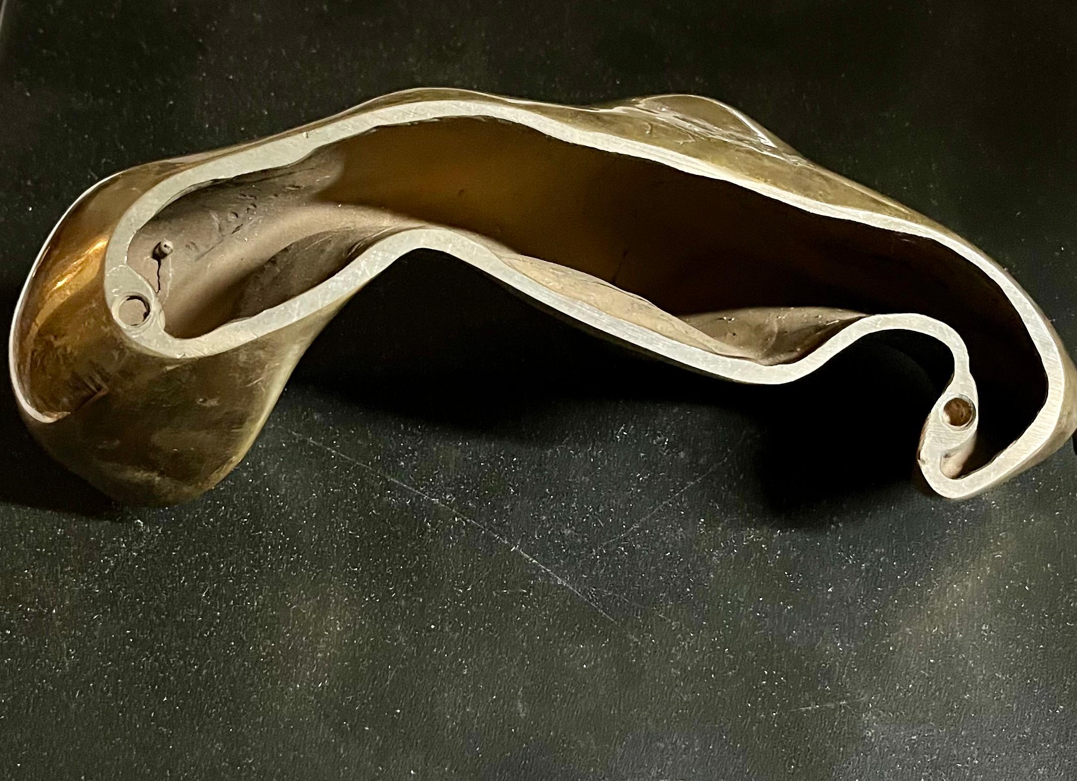 Scultura biomorfa modernista in bronzo con cavallo, supporto Colin Webster Watson Art Deco in vendita 8
