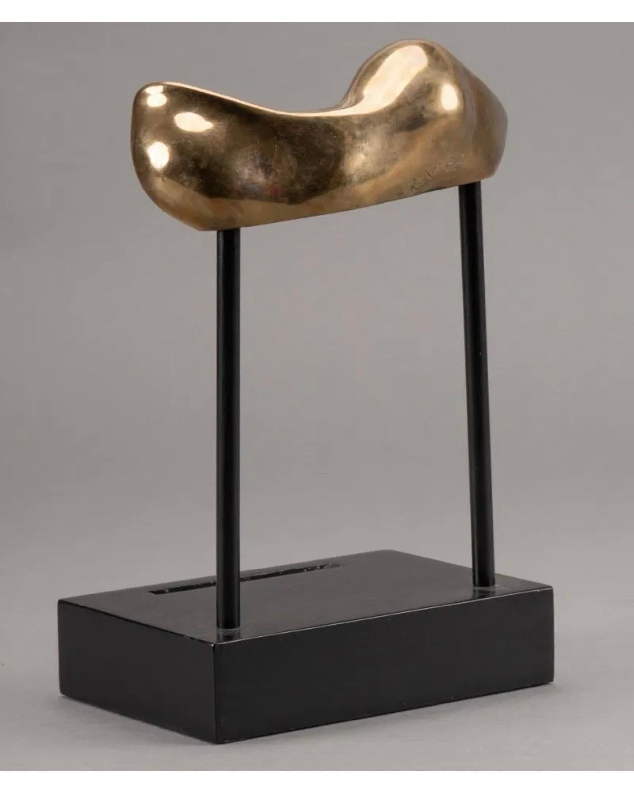 Scultura biomorfa modernista in bronzo con cavallo, supporto Colin Webster Watson Art Deco in vendita 11