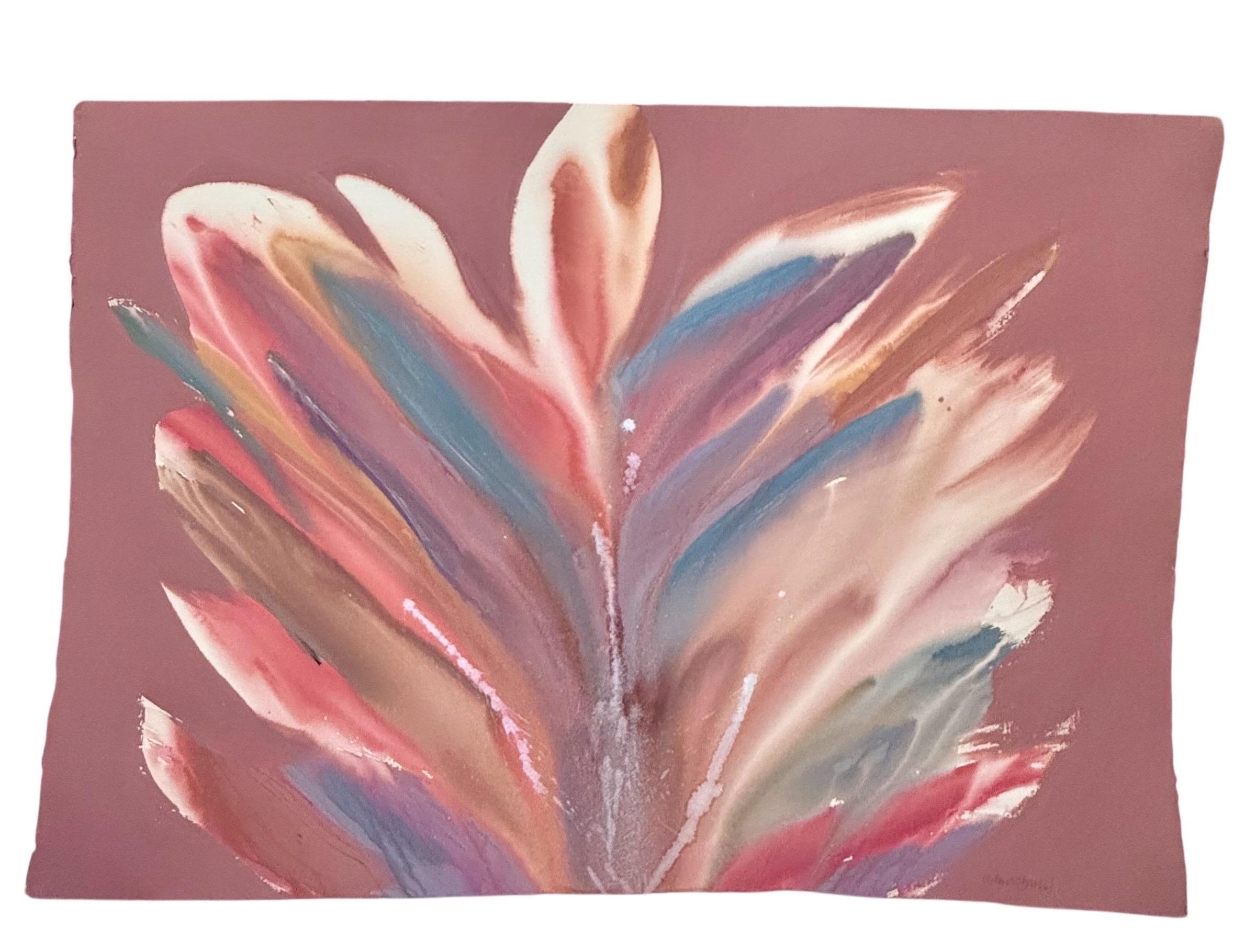 Peinture acrylique « Forme de danse d'avril », expressionniste abstraite et moderniste en vente 6