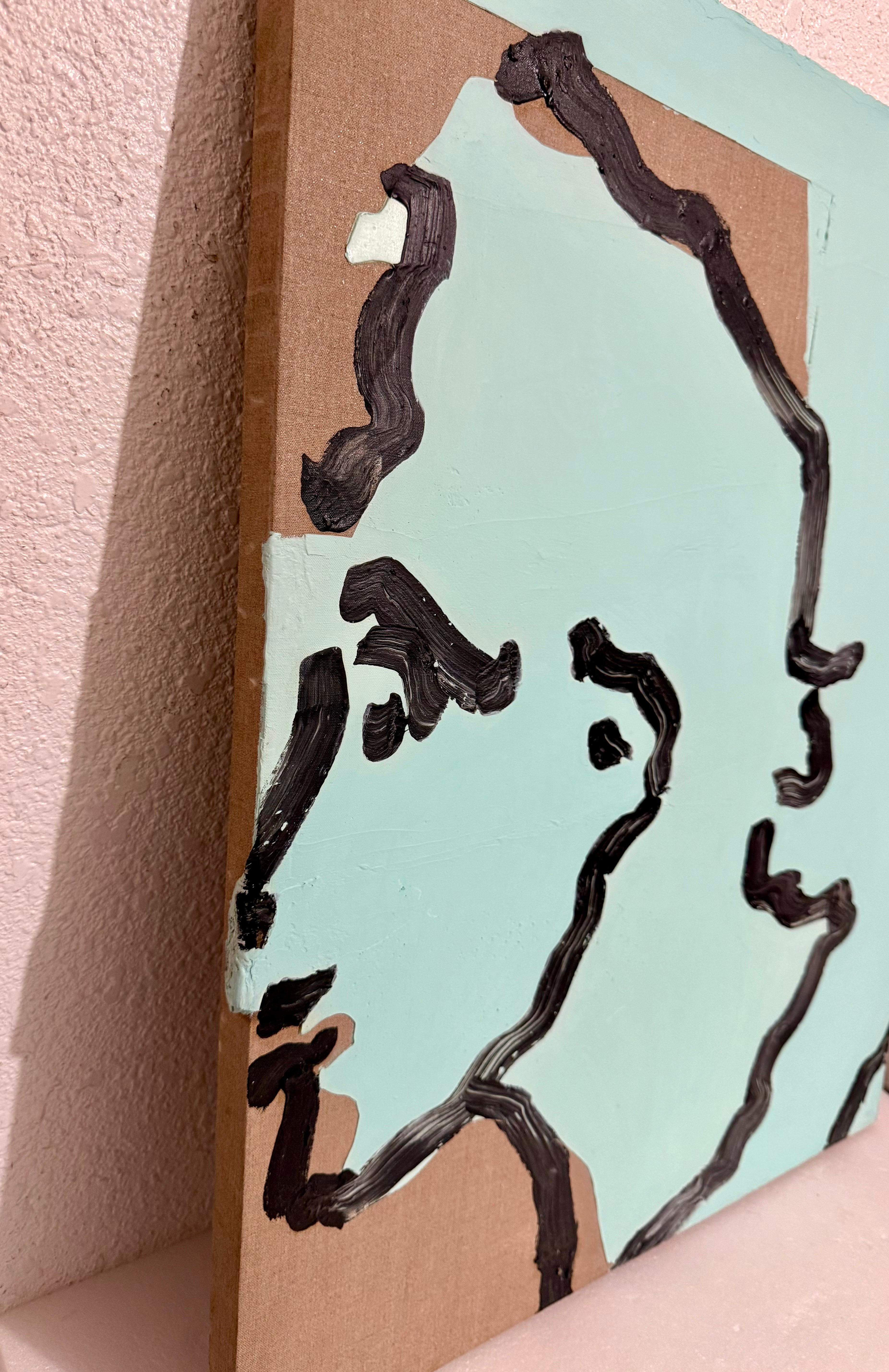 Judy Rifka Expressionnisme abstrait Pop Art Portrait Peinture à l'huile Brooke Alexander en vente 7