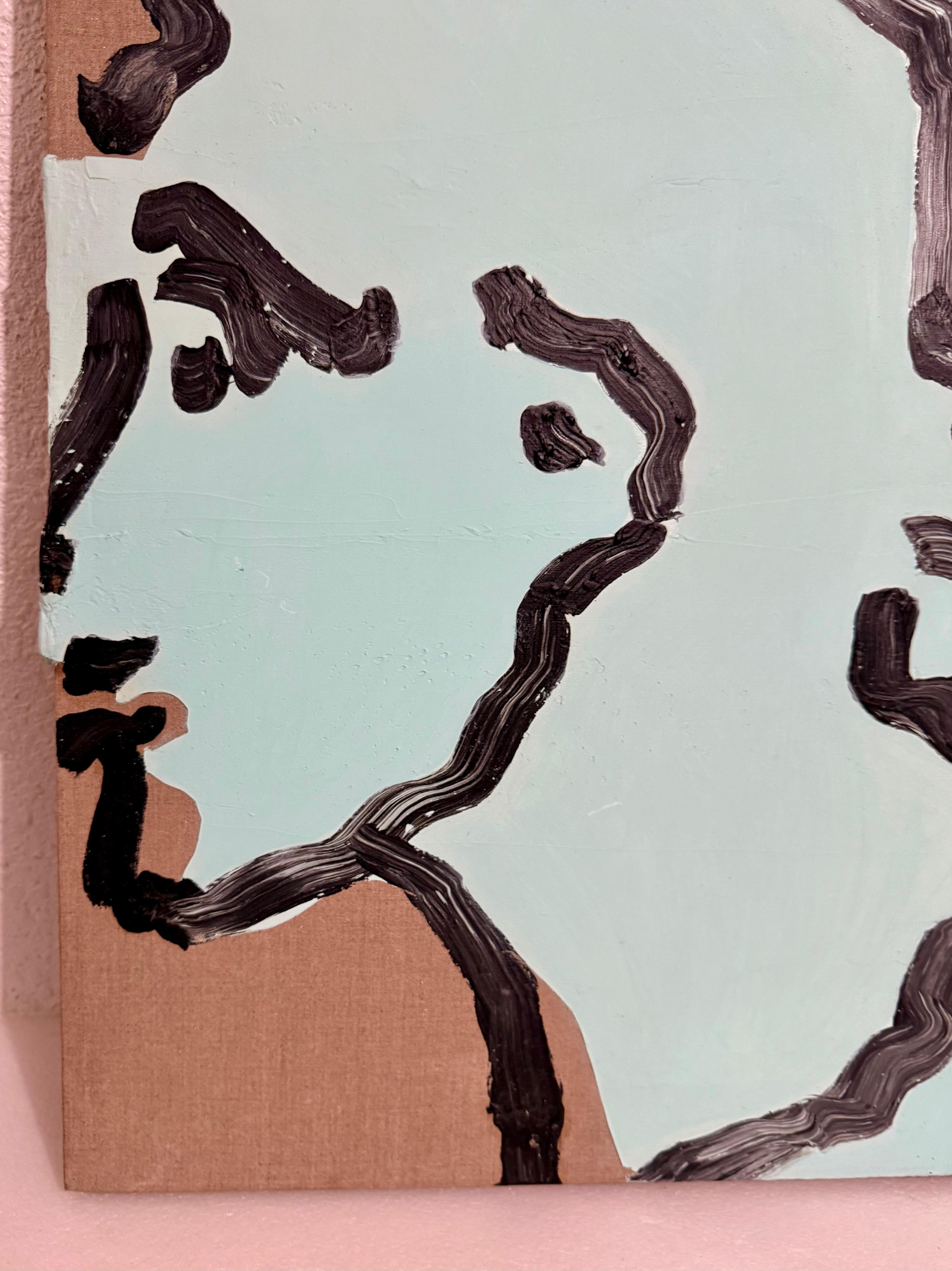 Judy Rifka Expressionnisme abstrait Pop Art Portrait Peinture à l'huile Brooke Alexander en vente 9