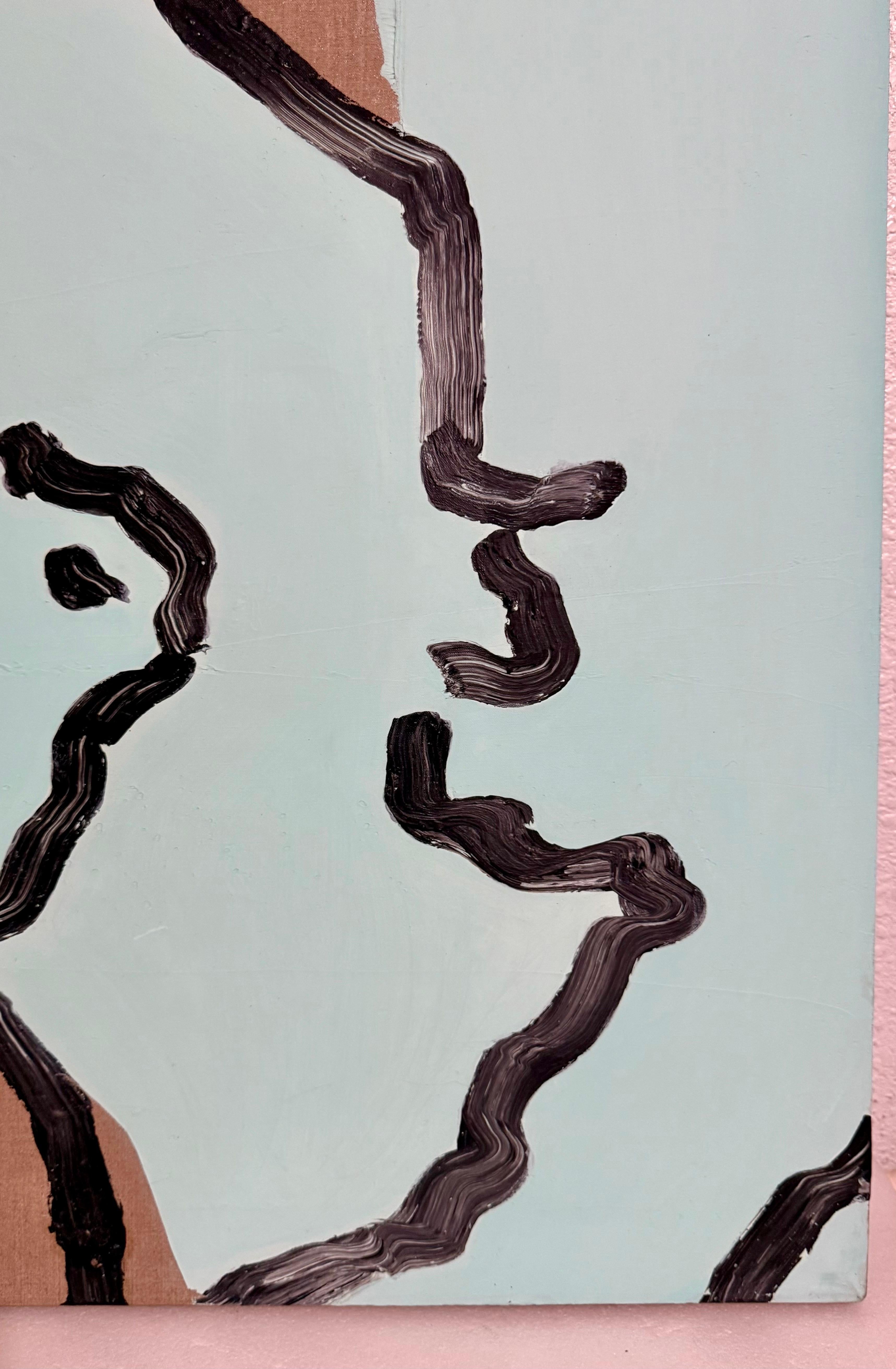 Judy Rifka Expressionnisme abstrait Pop Art Portrait Peinture à l'huile Brooke Alexander en vente 10