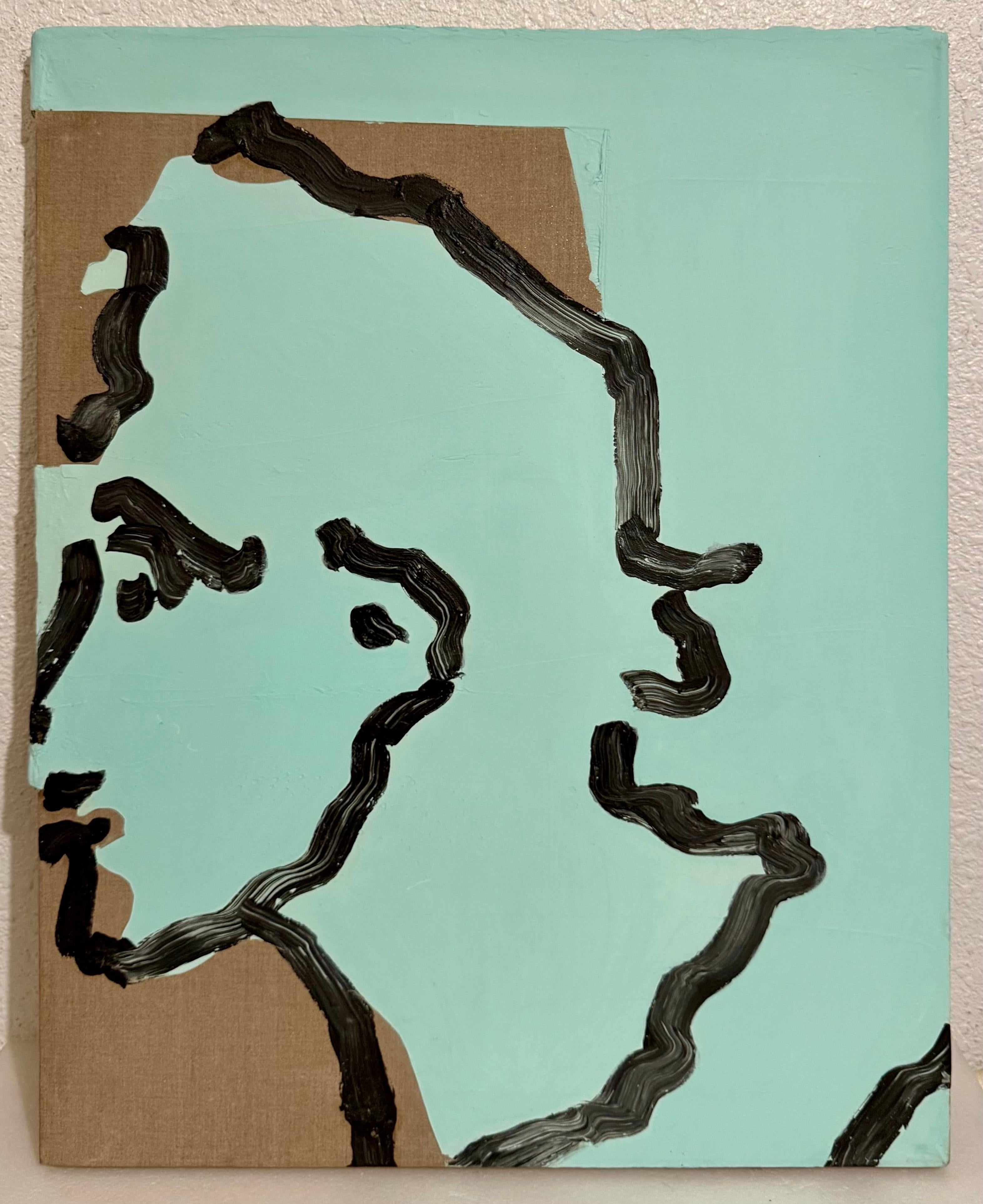 Judy Rifka Expressionnisme abstrait Pop Art Portrait Peinture à l'huile Brooke Alexander en vente 1