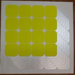 Op Art Print Silkscreen on Heavy Paper