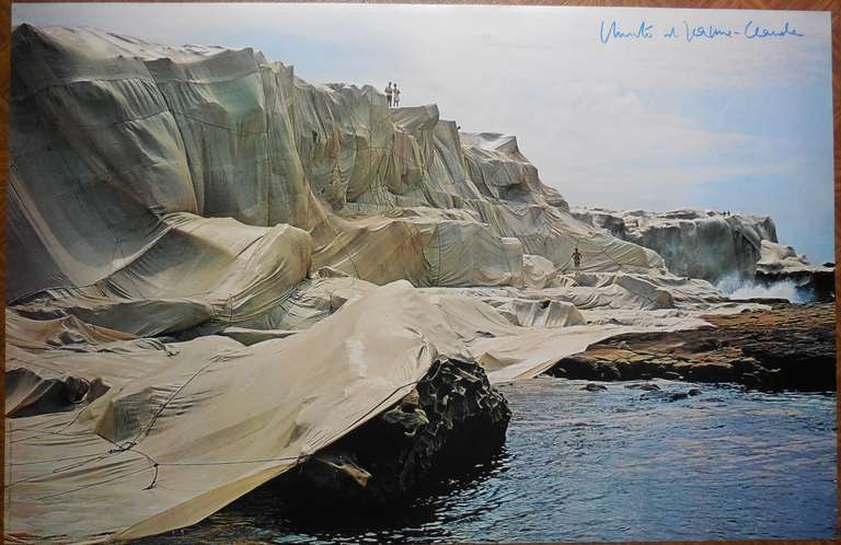 Christo Wrapped Coast  Little Bay, Sydney, Australia. Hand Signed 1