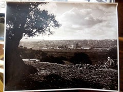 Antique Large Albumen Photo Jerusalem Temple Mount Panorama