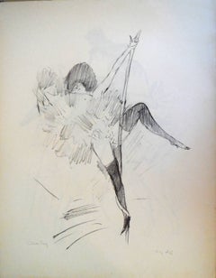 Vintage Cabaret Dancer (ala Toulouse Lautrec)