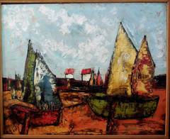 Sail Boats (Large Painting)