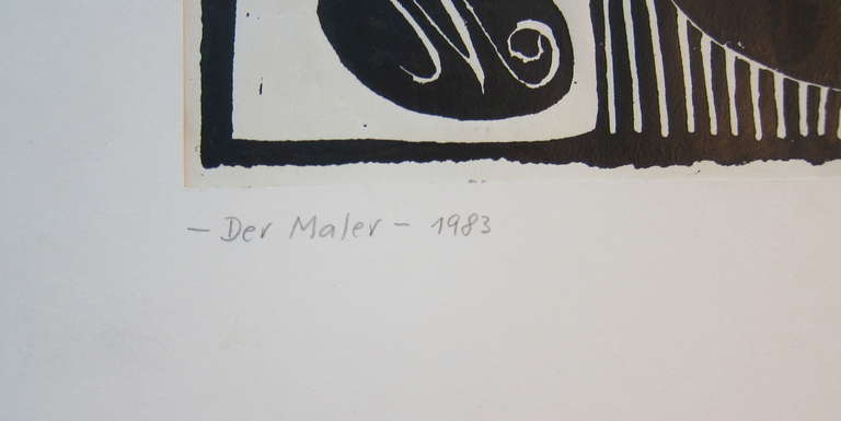 Der Maler (The Artist) - Print by Hajo Malek