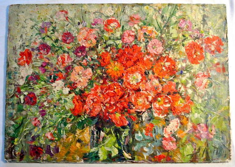 Samuel Rothbort Interior Painting - Floral Bouquet