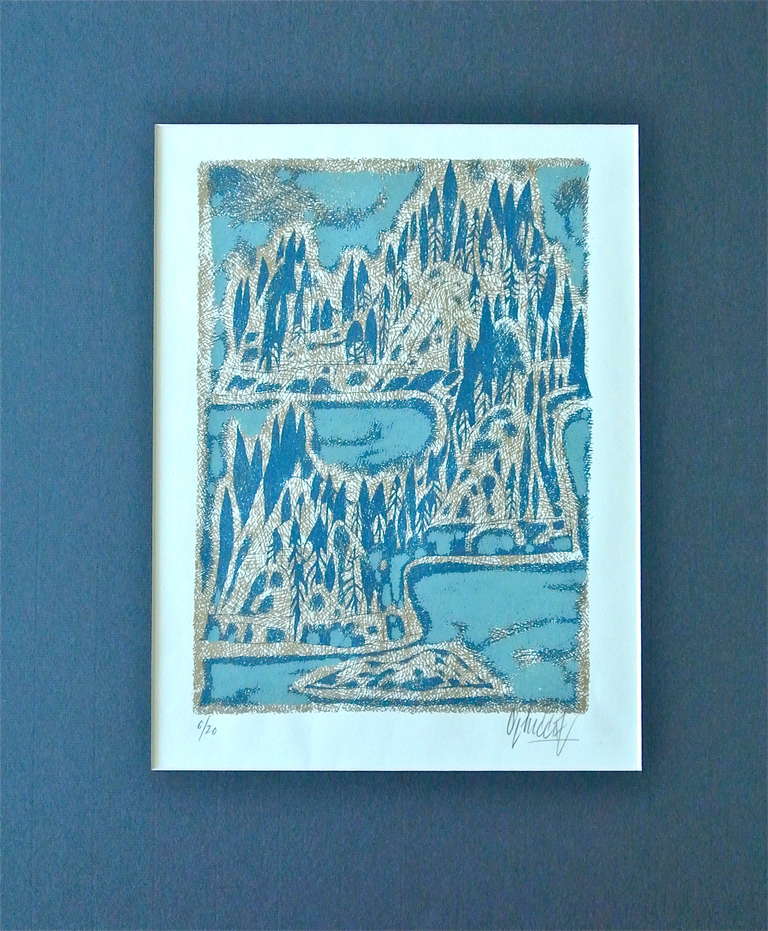 Yargo De Lucca Abstract Print - Inuit-Inspired Silkscreen Print, "Canada Suite Series", Ed. 6/20