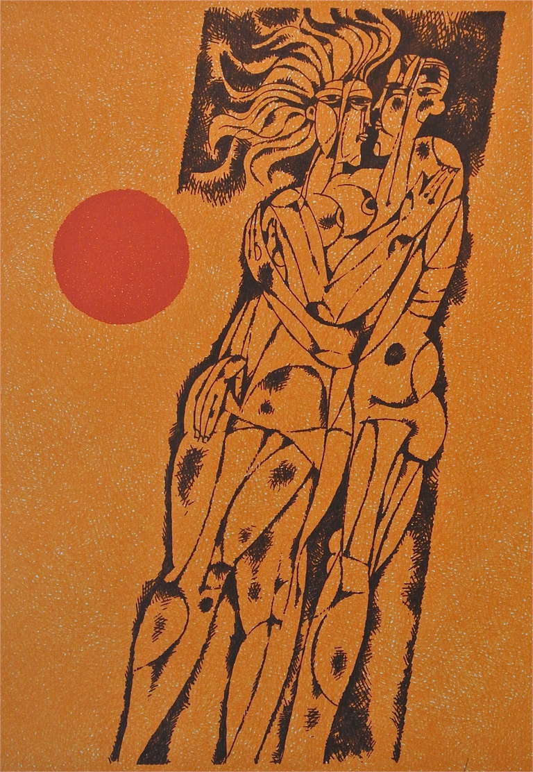 Untitled, Canada Suite, Embracing Lovers - Print by Yargo De Lucca