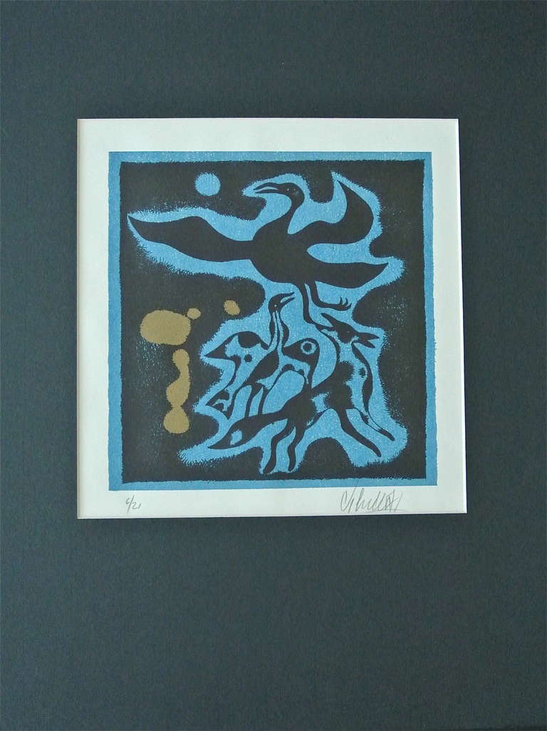 Yargo De Lucca Animal Print - Untitled (Crane) Canada Suite