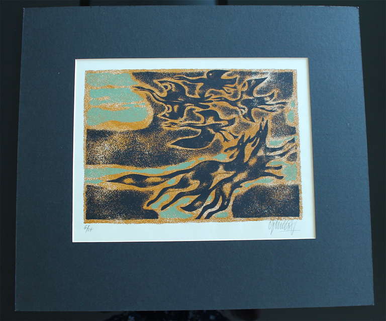 Yargo De Lucca Abstract Print - Inuit-Inspired Silkscreen Print, "Canada Suite Series", Ed. 6/24