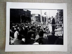 Malcolm X, Vintage Signed Silver Gelatin Print