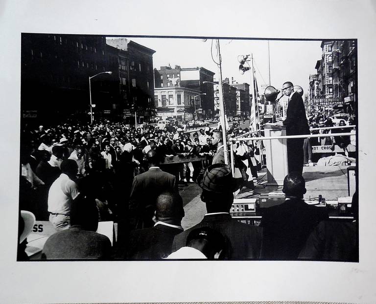 Malcolm X, Vintage Signed Silver Gelatin Print 2