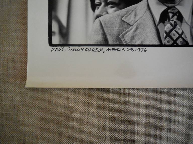 Jimmy Carter - Gray Black and White Photograph by Fred McDarrah