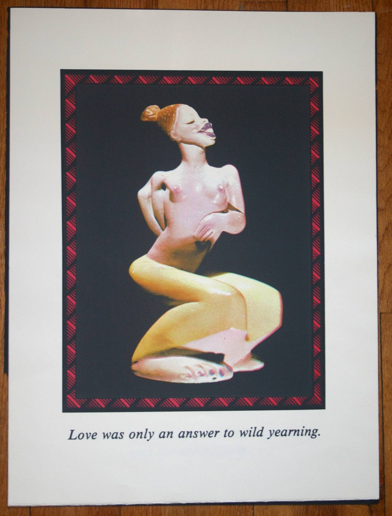 Gail Rubini Figurative Print - Love was only an answer to wild yearning.
