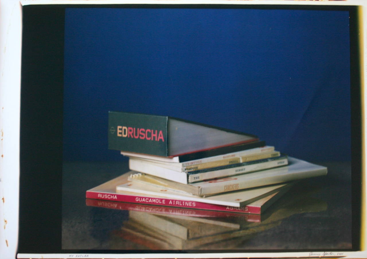 Buzz Spector Figurative Photograph - My Ruscha, Large Format Polaroid