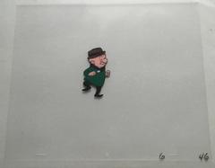 Mr. Magoo Original Vintage Animation Cel Hand Drawing Painting