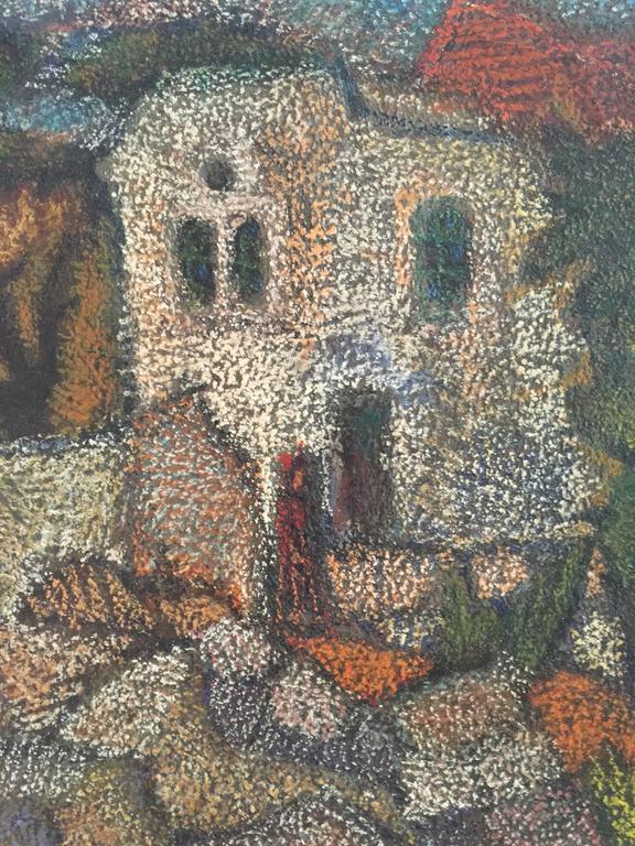 Jerusalem Landscape 1940s - Modern Painting by David Zak
