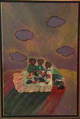 Shabbat Meal, Judaica Painting