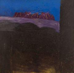 Large Israel Modernist Landscape Painting Bezalel Artist