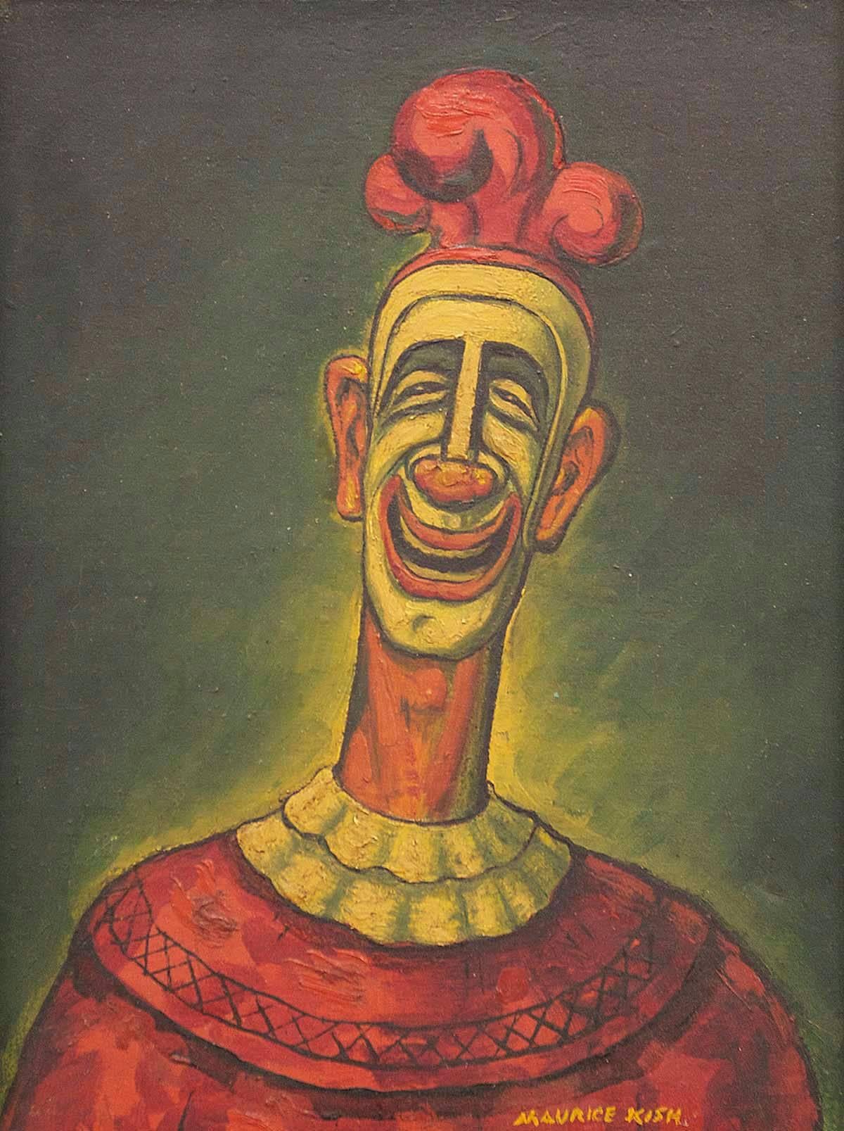 The Clown - Painting by Maurice Kish