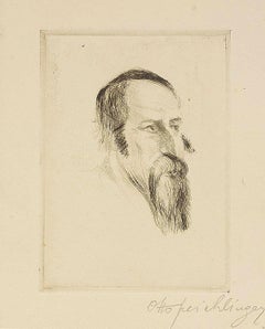 Rabbi (Study), Etching on Paper