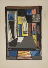 Untitled Bold Geometric Abstract with Shapes and Figures