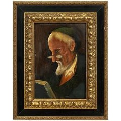 Belgian Modernist Judaica Portrait of a Rabbi 11
