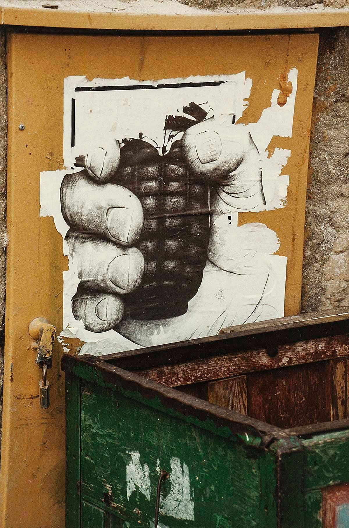 Hand Grenade Poster, Old City Jerusalem - Photograph by Eva Korn