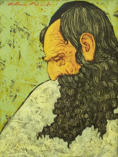Judaica Modernist "The Sage" Rabbi Portrait