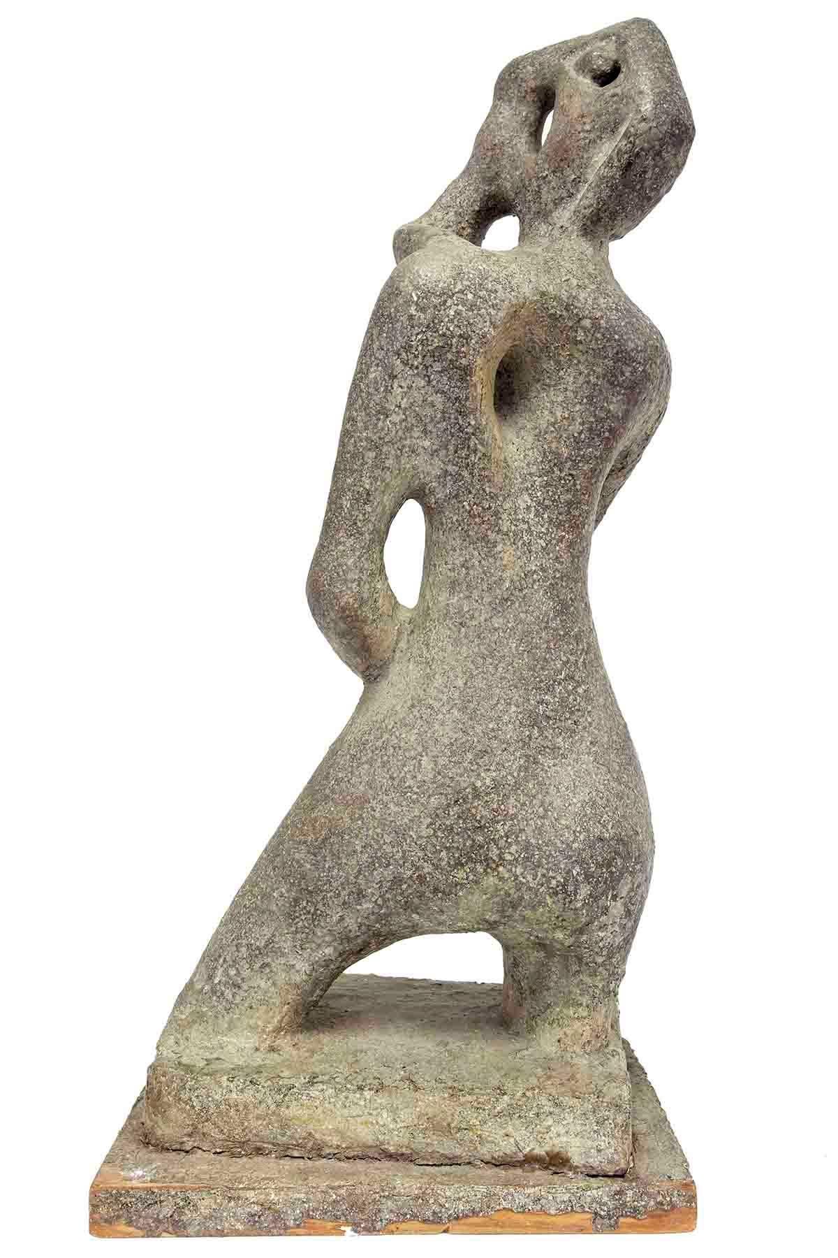 Original Maquette for Sculpture Surrealist Animal Woman - Brown Abstract Sculpture by Maurice Spertus