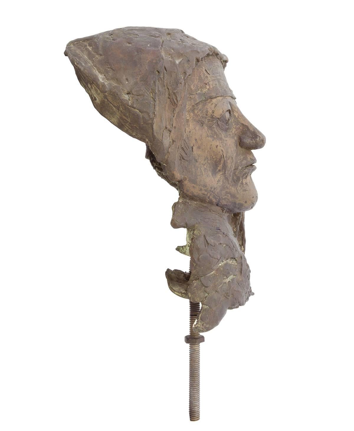 Elbert Weinberg Bronze Head 2