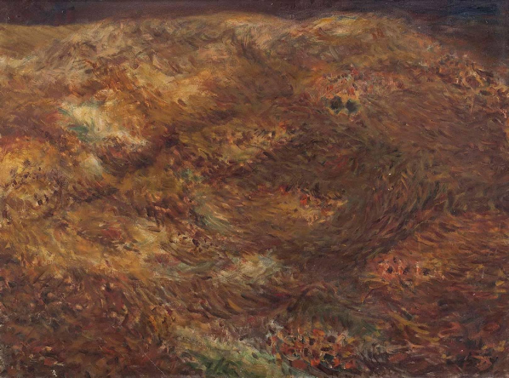 Abstracted Israeli Landscape - Painting by Unknown