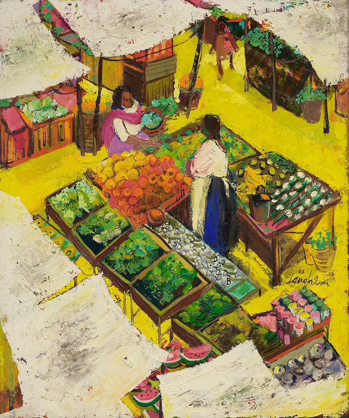 Market Scene - Painting by Unknown