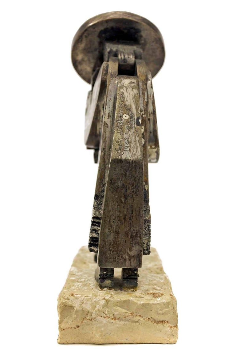 Frank Meisler Rare Vintage Israeli Judaica Rabbi Praying Mechanical