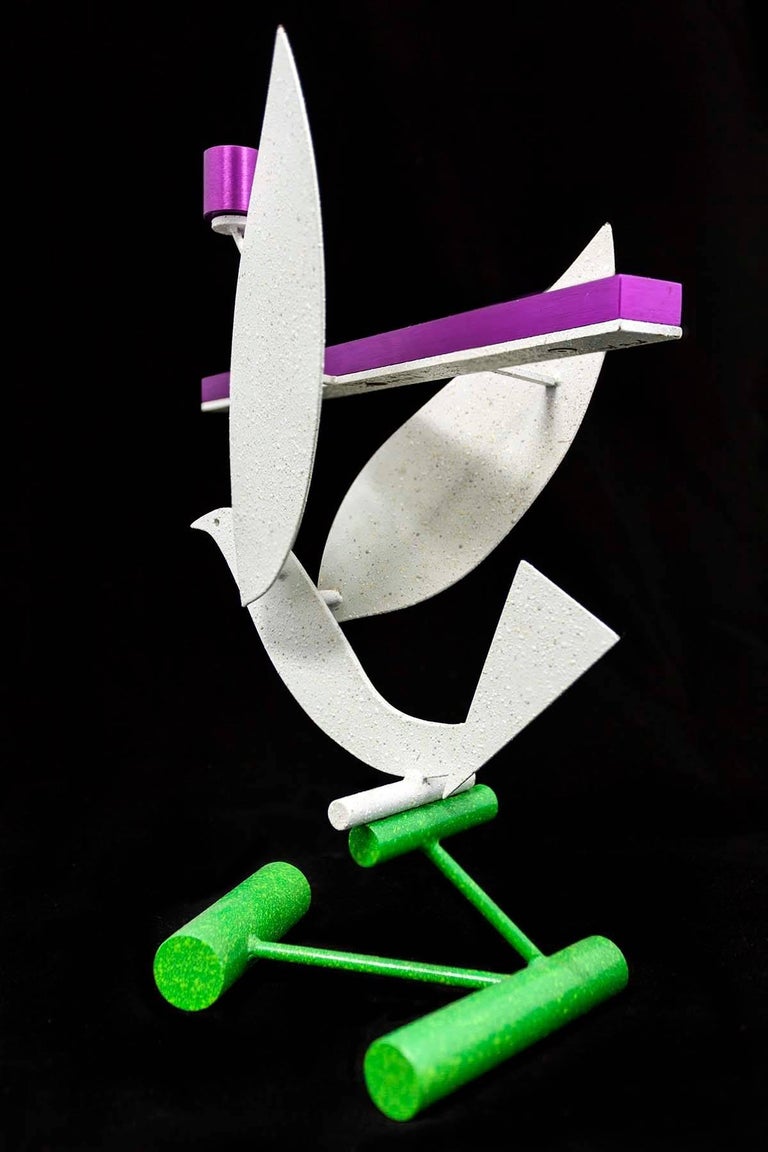 Peter Shire - Post Modern Peace Dove Judaica Menorah Pop Art Sculpture Memphis Milano Artist ...