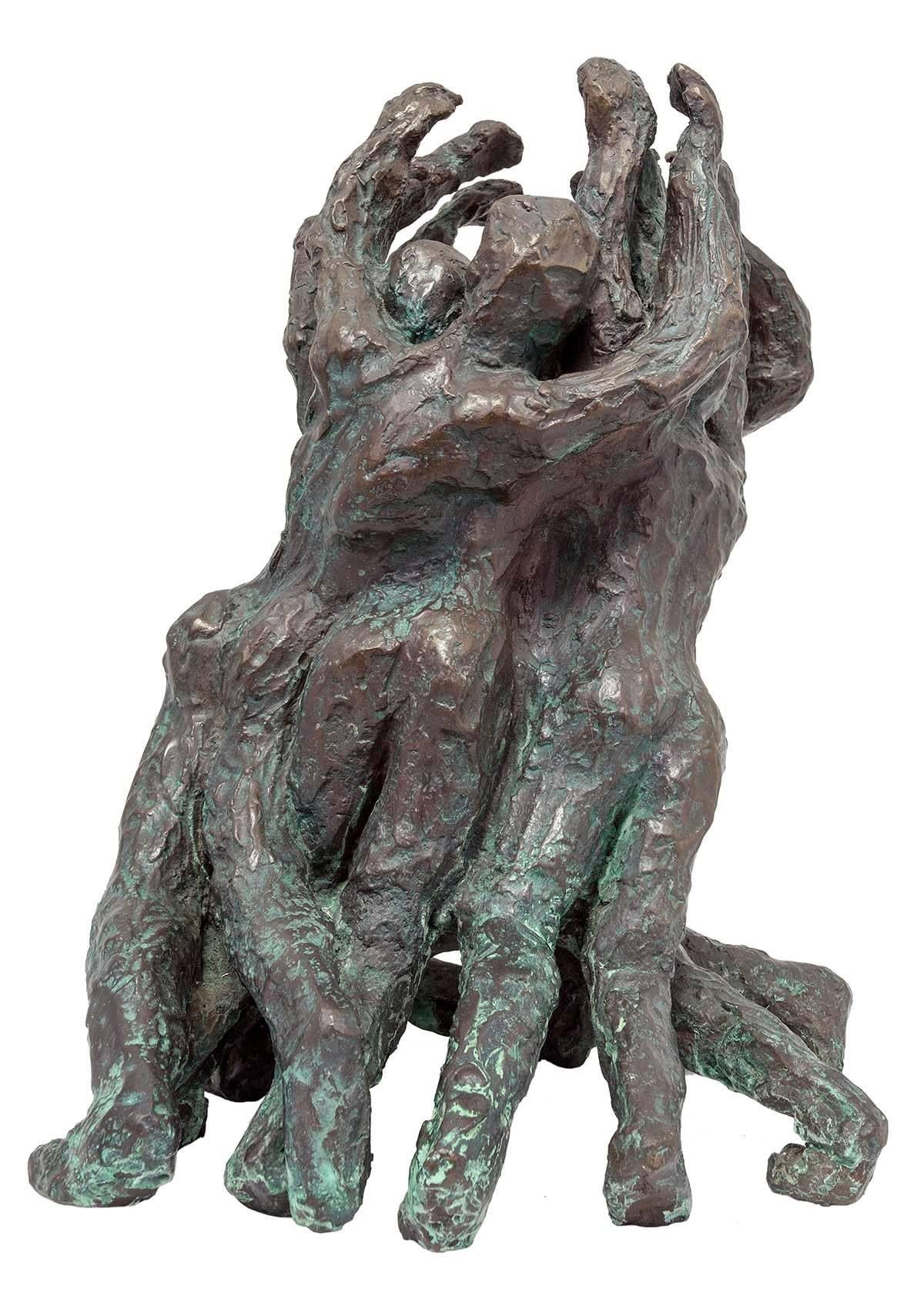 This triumphal solid bronze sculpture is a powerfull reminder of mankinds resilience in the face of hardship and a testament to the human spirit.