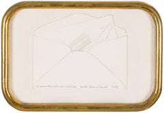Vintage Suicide Note, Framed Conceptual Art Piece Assemblage Collage