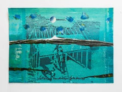 Iain Baxter& "Lettering Landscape" Conceptual Monoprint Painting 