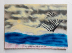 Iain Baxter& "Regurgitating Landscape" Conceptual Monoprint Painting